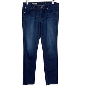 AG Adriano Goldschmied Womens 29 The Stilt Cigarette Leg Skinny Jeans Dark Wash